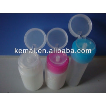 Plastic bottle for nail remover